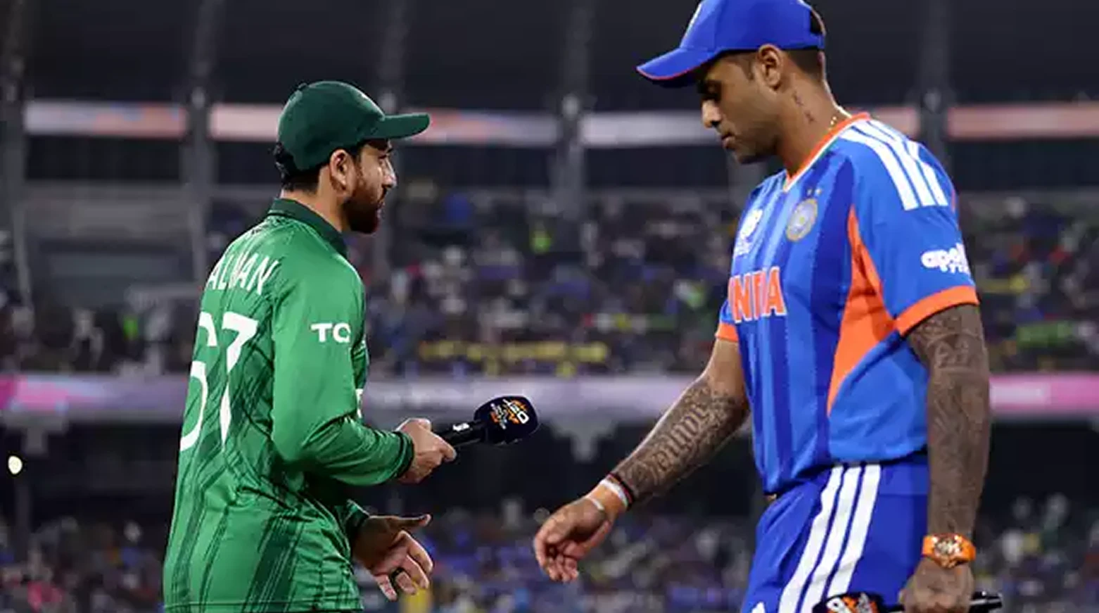 No handshakes as Suryakumar Yadav keeps toss formalities brief